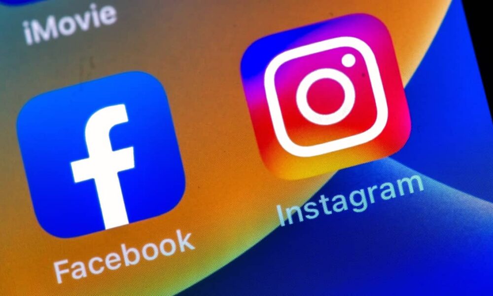 Ic&ocirc;nes des applications Facebook et Instagram sur un &eacute;cran.